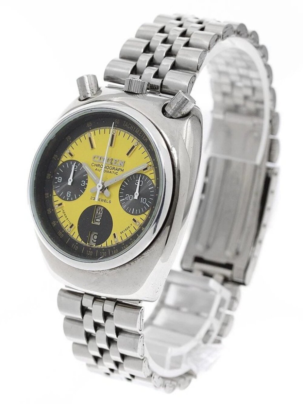 CITIZEN Horn Chronograph 4-901134K Day date Automatic Men's Watch_938015